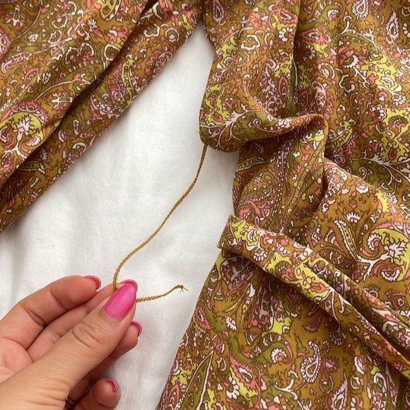 Anthropologie Calanthe Mini Belted Button Mini Shirtdress X-SMALL Gold - Picture 7 of 12